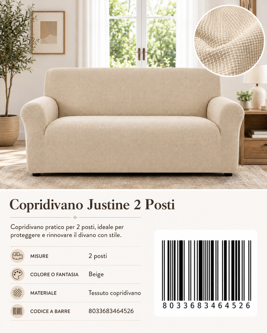 Copridivano Justine 2 Posti - 8033683464526