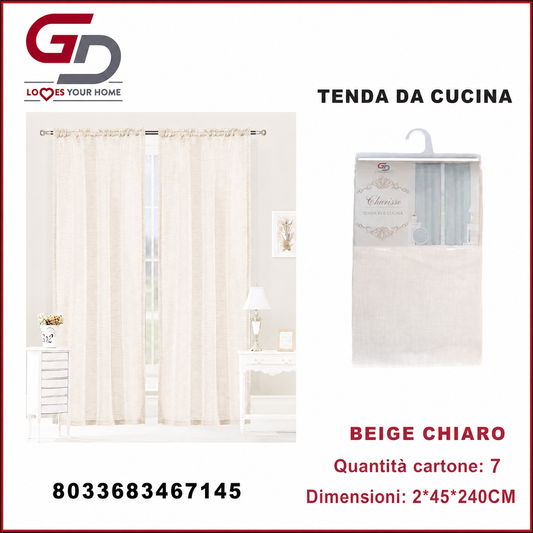 TENDA DA CUCINA CLARISSE 2*45*240CM
