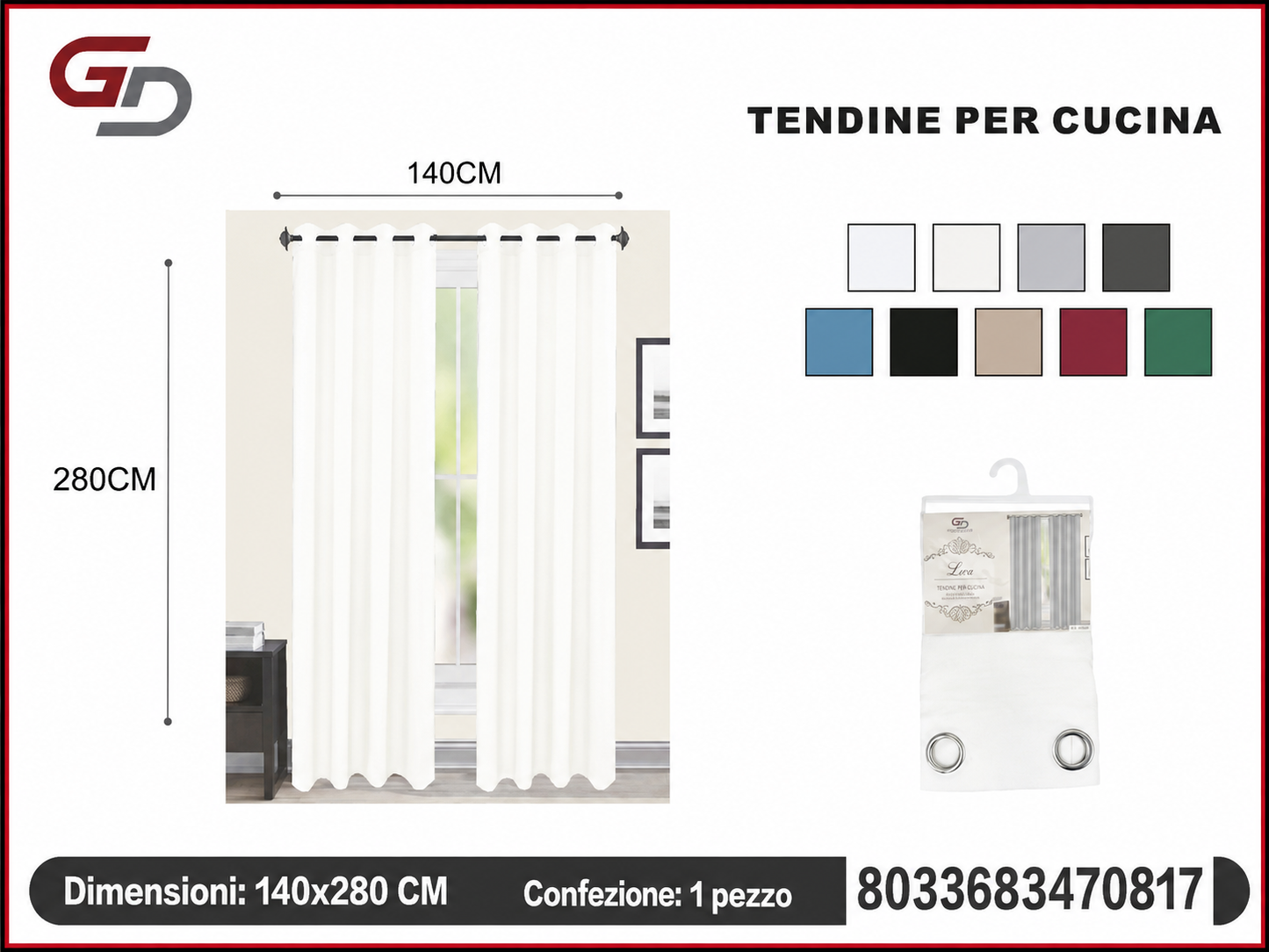 TENDA PER CASA LOU 140*280CM