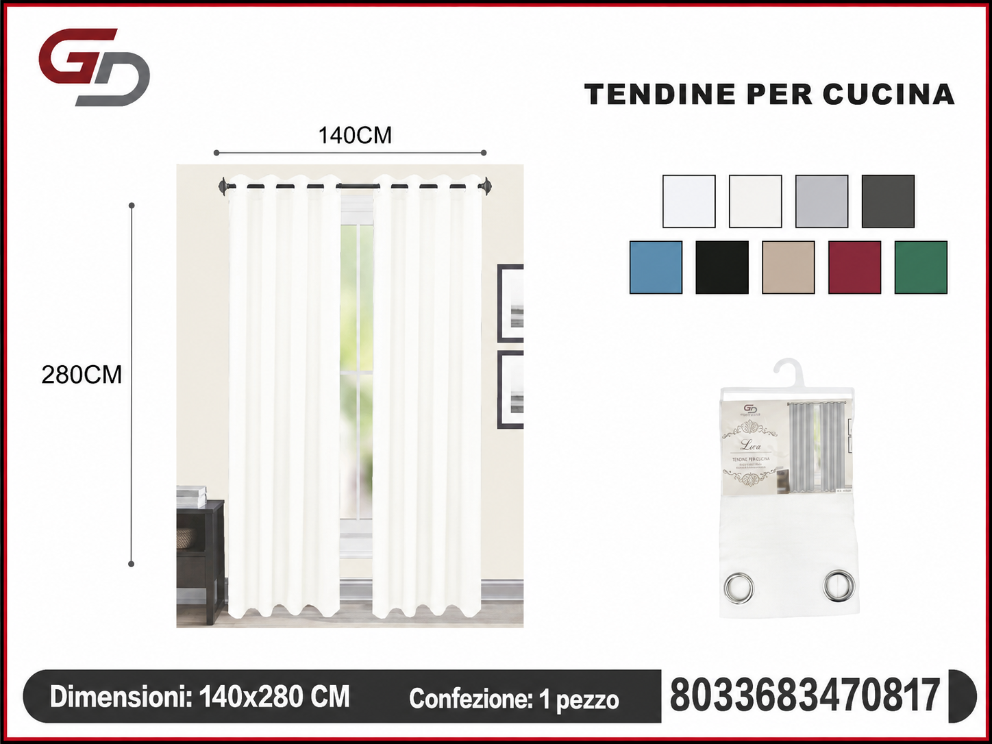 TENDA PER CASA LOU 140*280CM