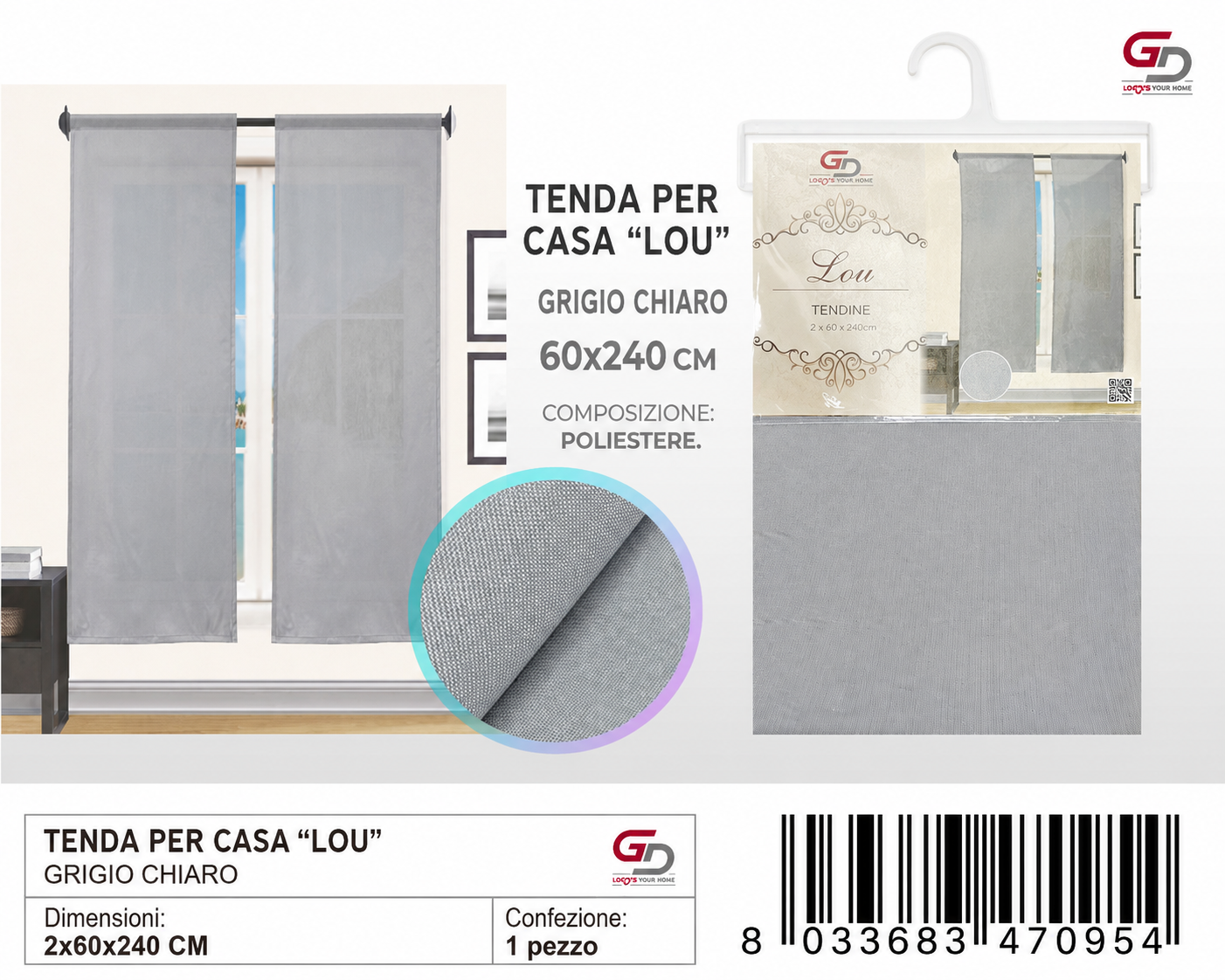 TENDINE LOU 60*240CM