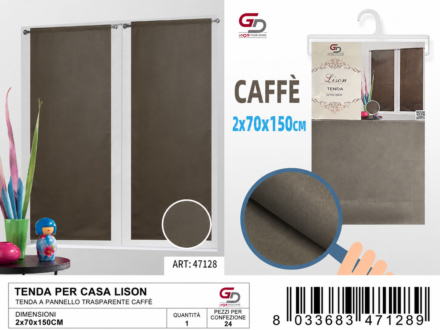TENDA PER CASA LISON 70*150CM