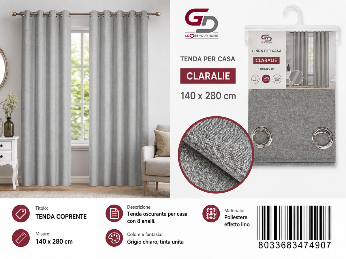 TENDA COPRENTE 140*280CM - 8033683474907