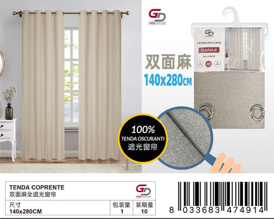 TENDA COPRENTE CLARALIE 140*280CM DOPPIO TESSUTO