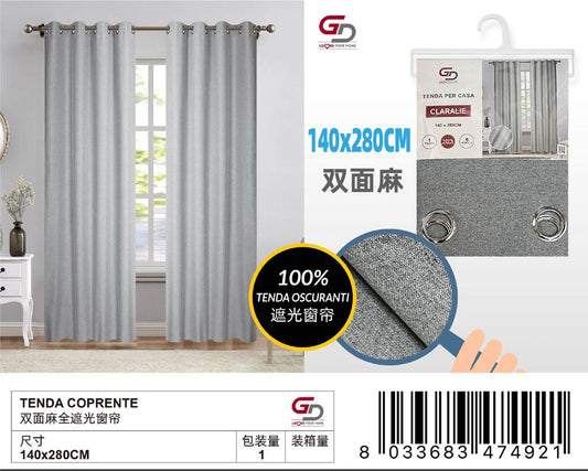 TENDA COPRENTE CLARALIE 140*280CM DOPPIO TESSUTO