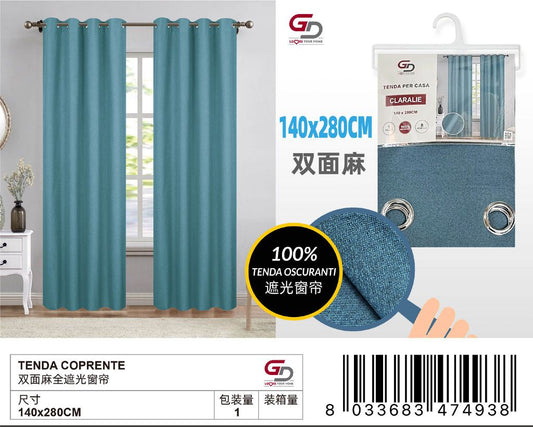 TENDA COPRENTE CLARALIE 140*280CM DOPPIO TESSUTO