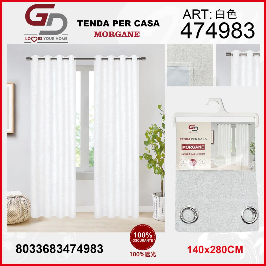TENDA PER CASA MORGANE 140X280CM