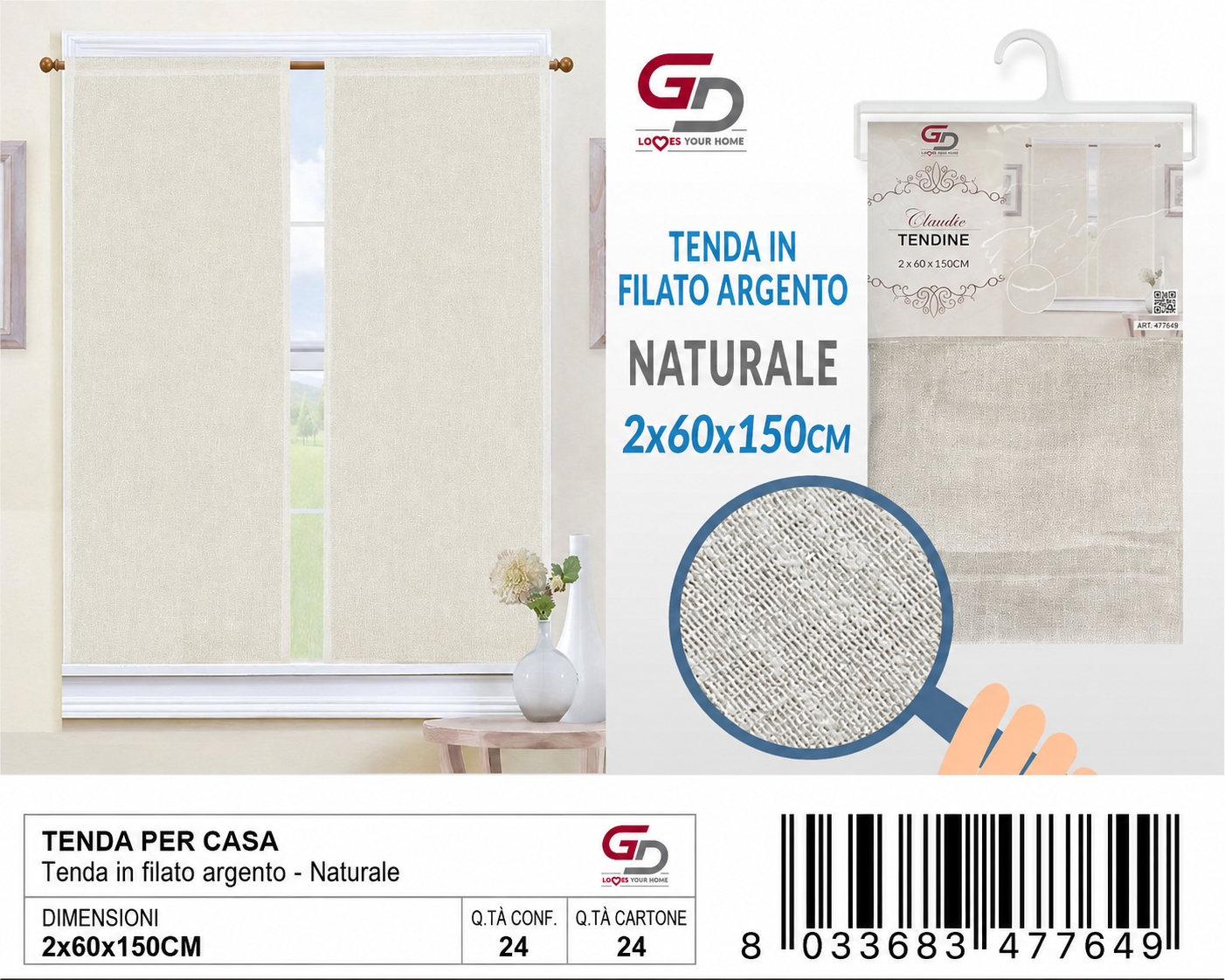 TENDA PER CASA 60*150CM