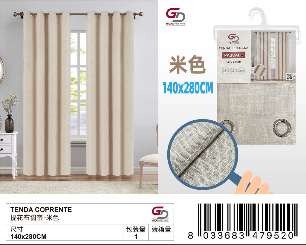 TENDA PER CASA Pascale 140*280CM