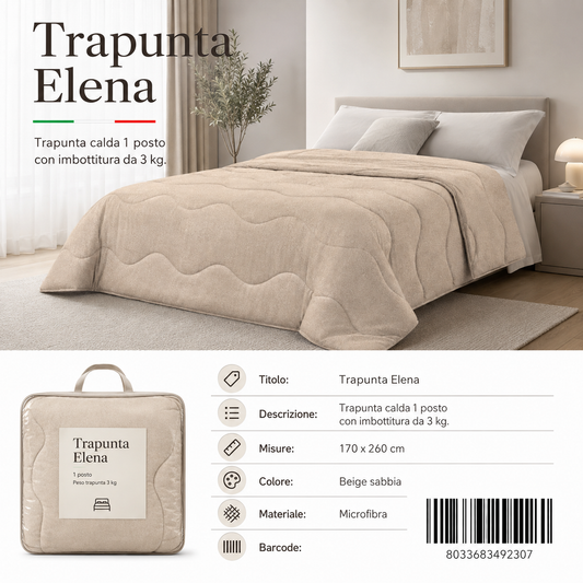 Trapunta Elena Stp 1P Dis.26 Peso Trapunta 3Kg - 8033683492307