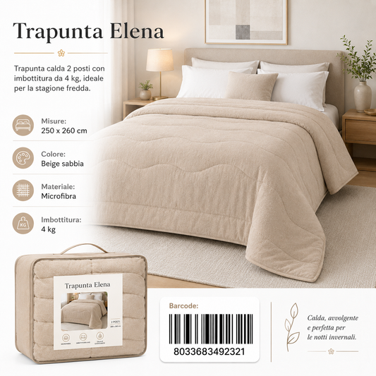 Trapunta Elena Stp 2P Dis.26 Peso Trapunta 4Kg - 8033683492321