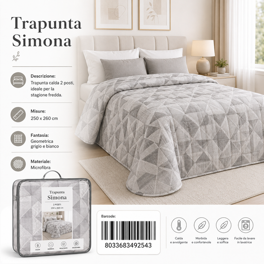 Trapunta Simona 3 Stp 1P - 8033683492543