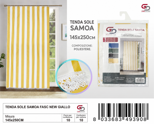 TENDA SOLE SAMOA 145*250 FASC NEW GIALLO 145*250CM