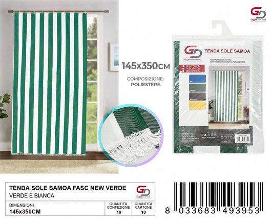 TENDA SOLE SAMOA 145*350 FASC NEW VERDE 145*350CM