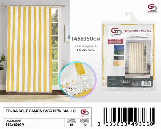 TENDA SOLE SAMOA 145*350 FASC NEW GIALLO 145*350CM
