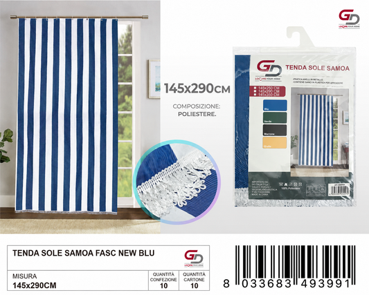 TENDA SOLE SAMOA 145*290 FASC NEW BLU 145*290CM