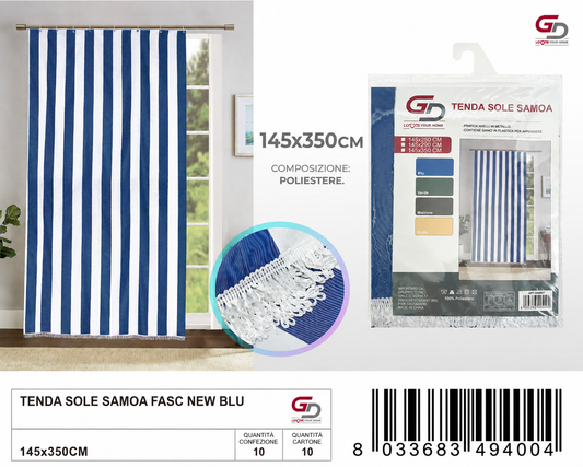 TENDA SOLE SAMOA 145*350 FASC NEW BLU 145*350CM