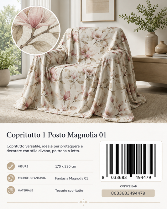 Copritutto 1P Stp 170 X 280 Cm Magnolia 01 Copritutto - 8033683494479