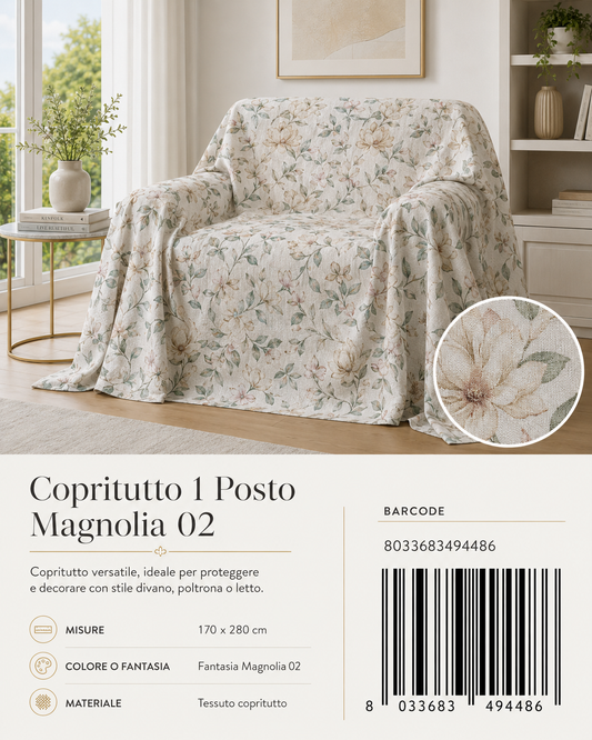 Copritutto 1P Stp 170 X 280 Cm Magnolia 02 Copritutto - 8033683494486