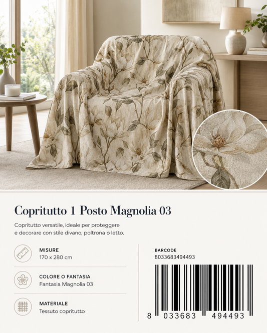 Copritutto 1P Stp 170 X 280 Cm Magnolia 03 Copritutto - 8033683494493