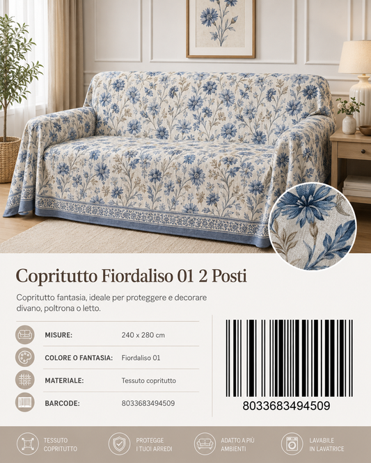 Copritutto 2P Stp 240 X 280 Cm Fiordaliso 01 Copritutto - 8033683494509