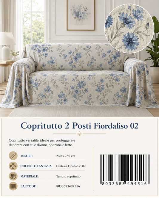 Copritutto 2P Stp 240 X 280 Cm Fiordaliso 02 Copritutto