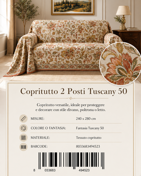 Copritutto 2P Stp 240 X 280 Cm Tuscany 50 Copritutto