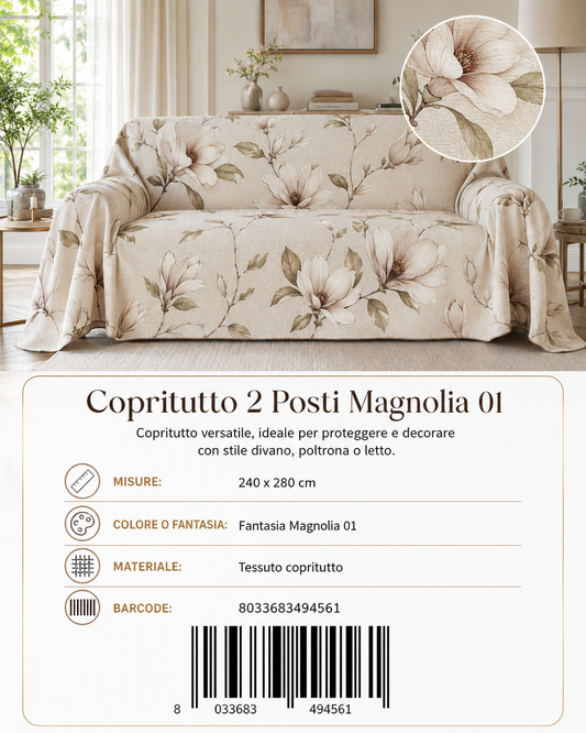 Copritutto 2P Stp 240 X 280 Cm Magnolia 01 Copritutto