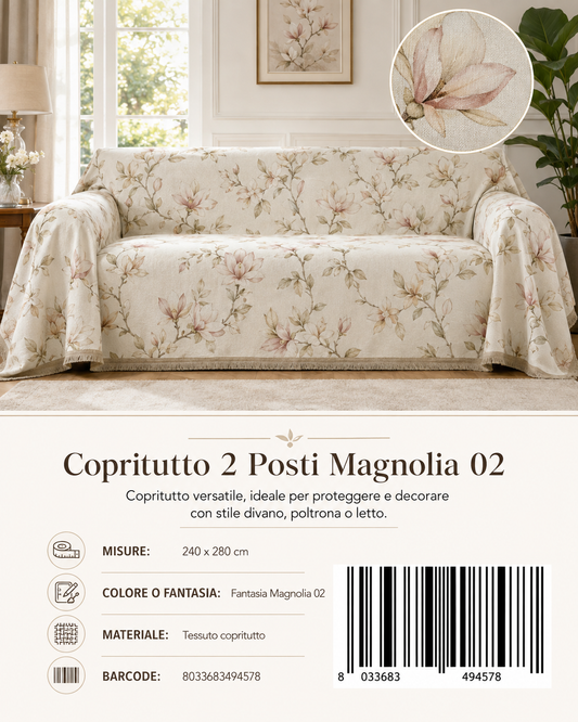 Copritutto 2P Stp 240 X 280 Cm Magnolia 02 Copritutto