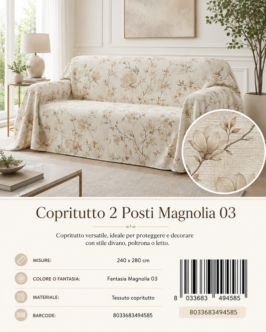 Copritutto 2P Stp 240 X 280 Cm Magnolia 03 Copritutto