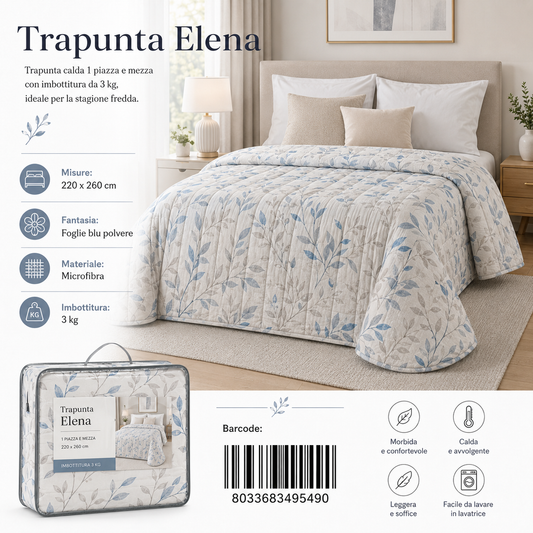 Trapunta Elena Stp 1P1/2 Dis.62 Peso Trapunta 3Kg - 8033683495490