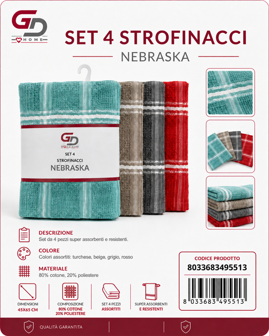Set 4 Strof Nebraska 45*65