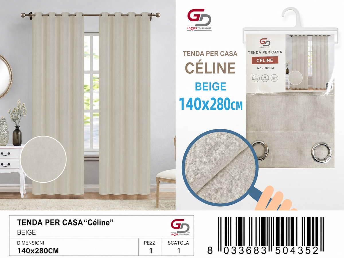 TENDA PER CASA Celine 140*280CM