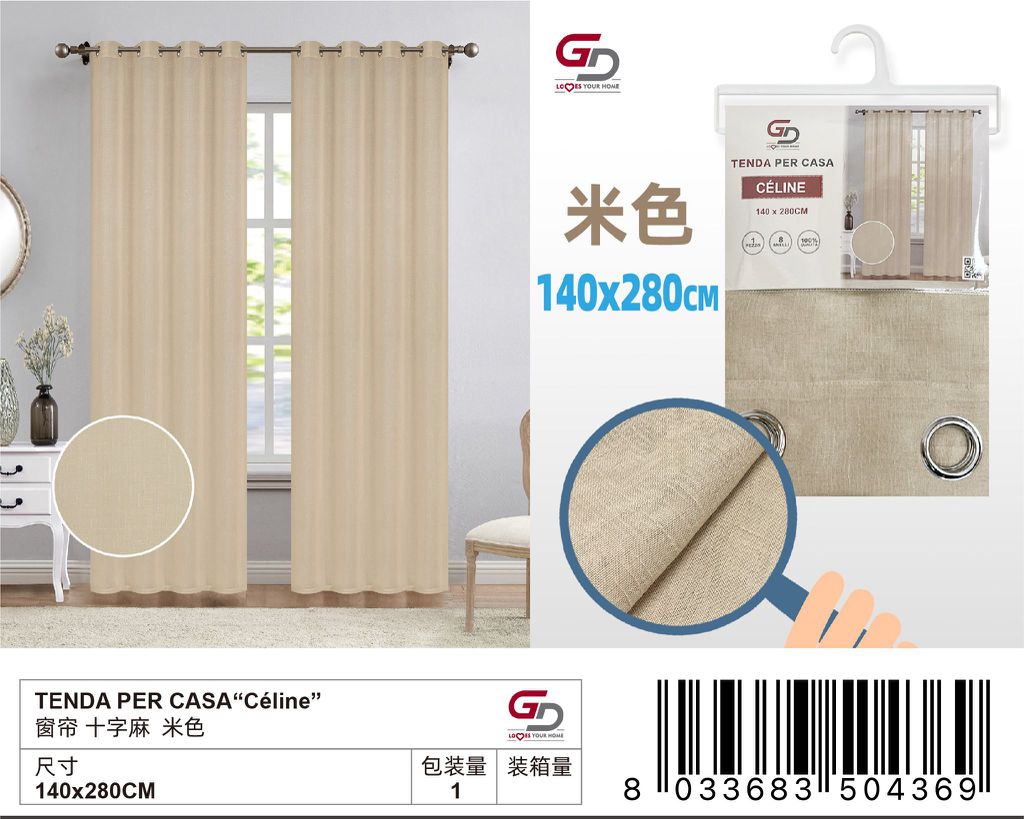 TENDA PER CASA Celine 140*280CM