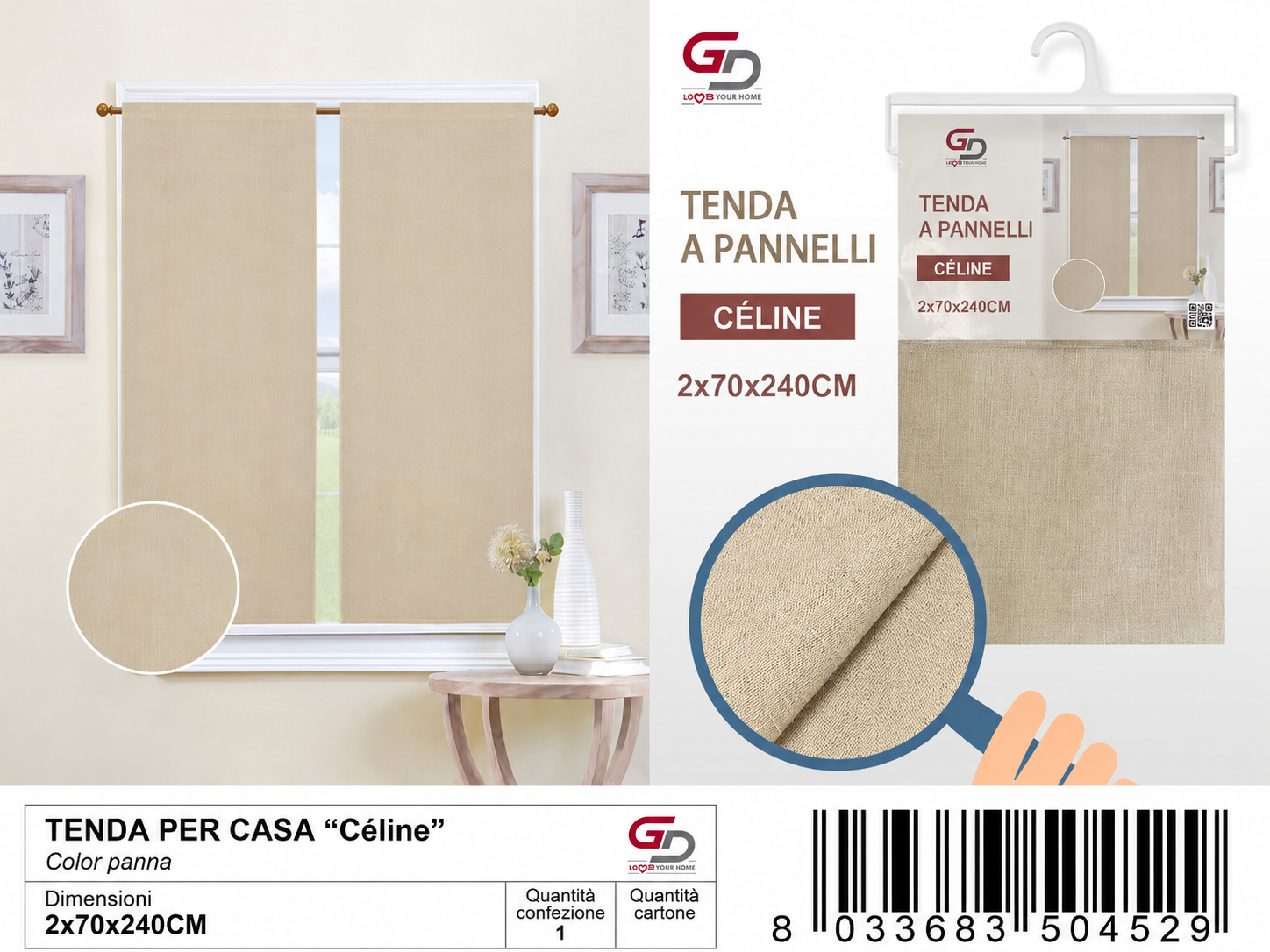 TENDA PER CASA Celine 70*240CM
