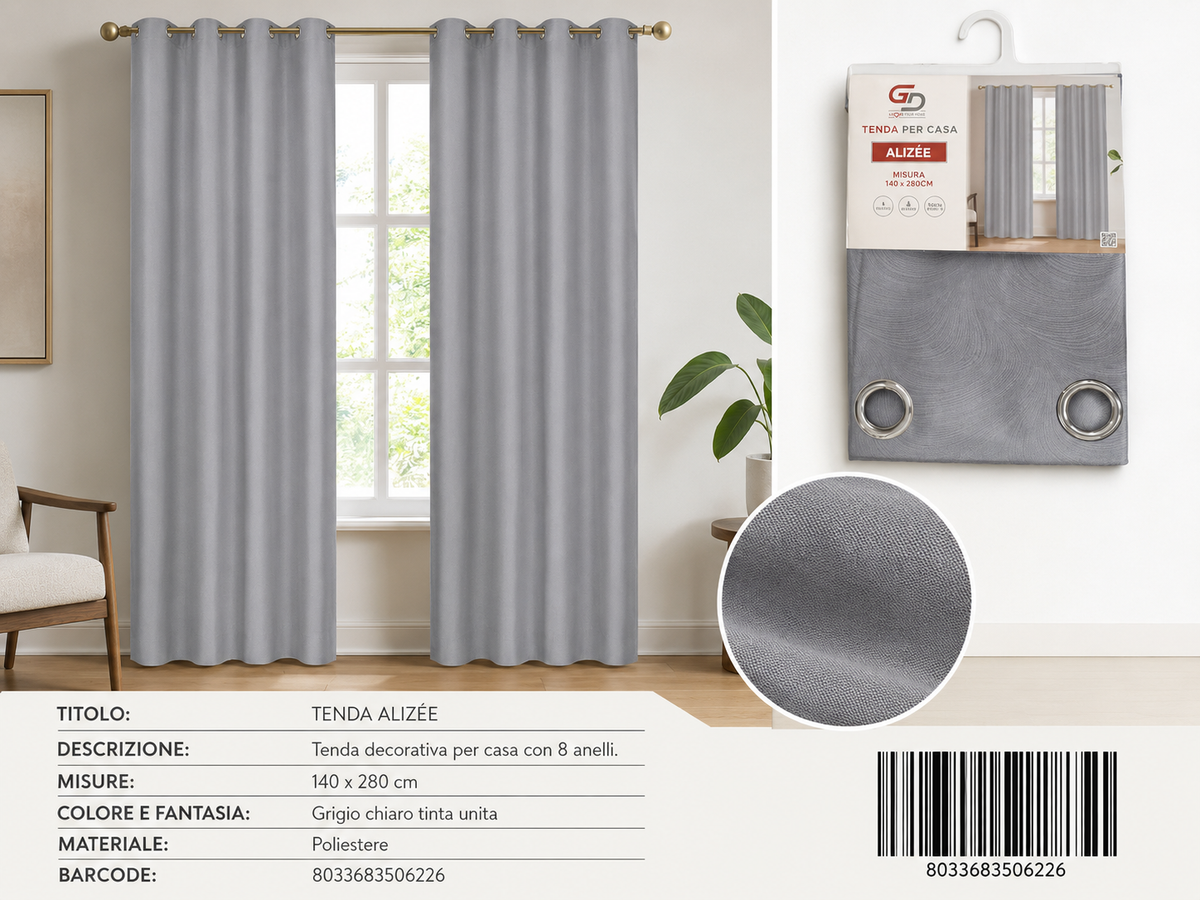 TENDA PER CASA Alizee 140*280CM - 8033683506226