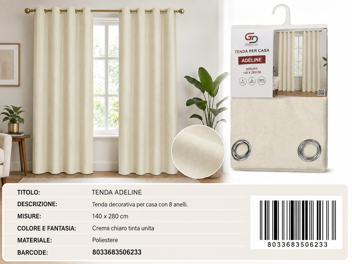 TENDA PER CASA Alizee 140*280CM - 8033683506233