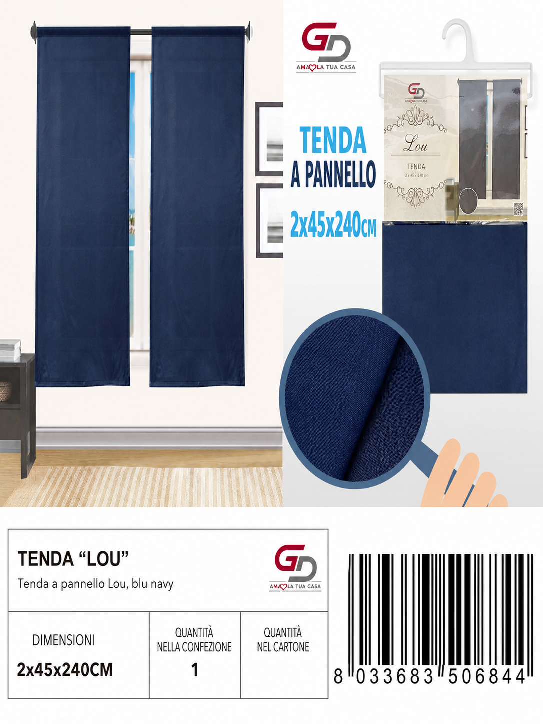 TENDINE LOU 45*240CM