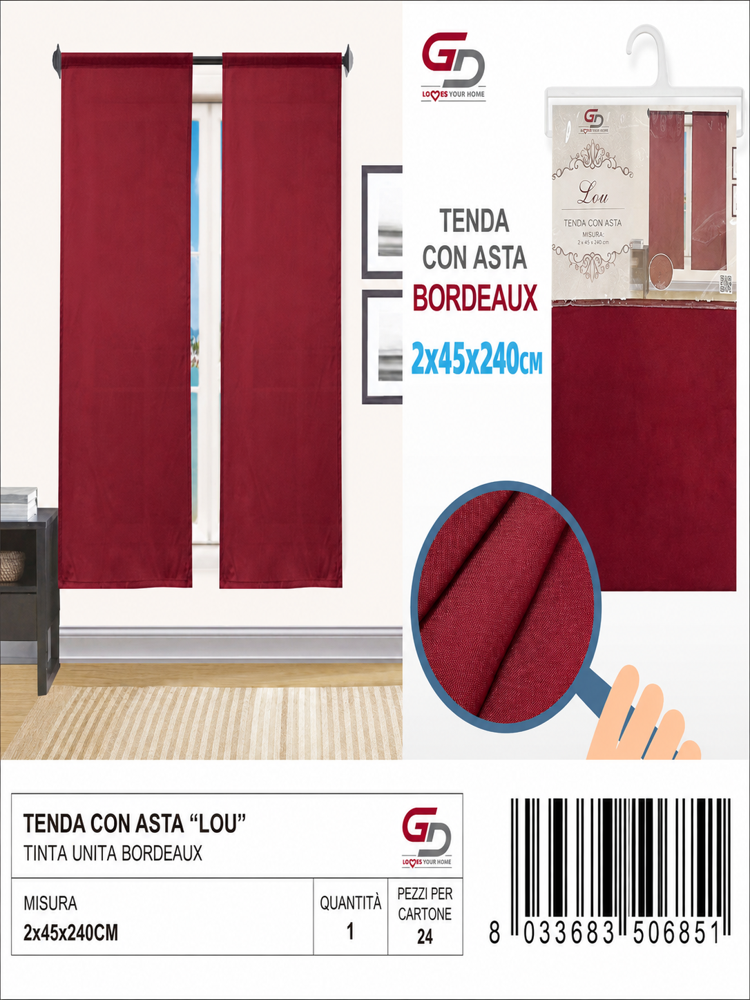 TENDINE LOU 45*240CM
