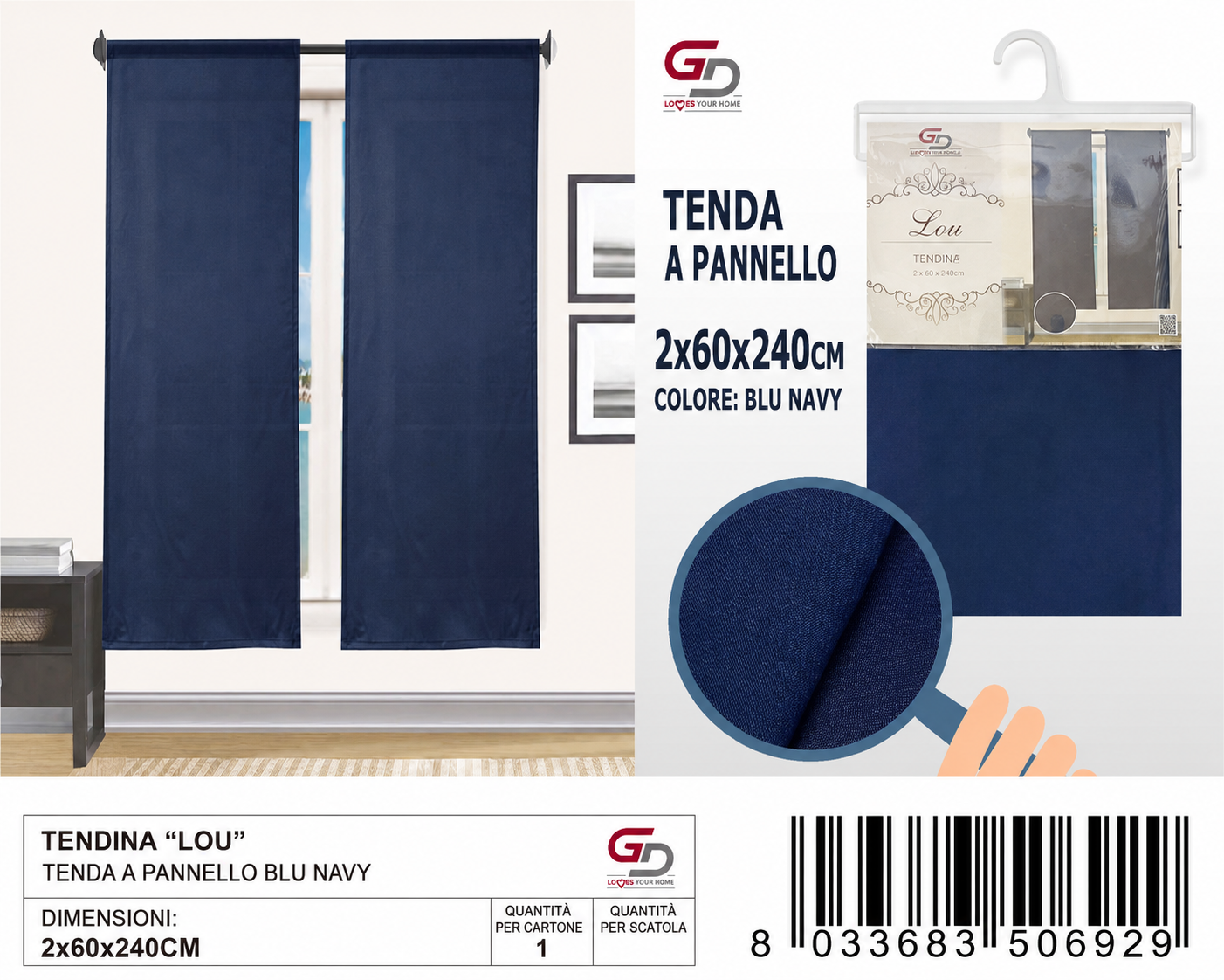 TENDINE LOU 60*240CM