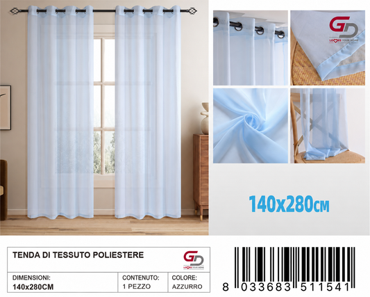 TENDA DI TESSUTO POLIESTERE LALIE 140*280CM