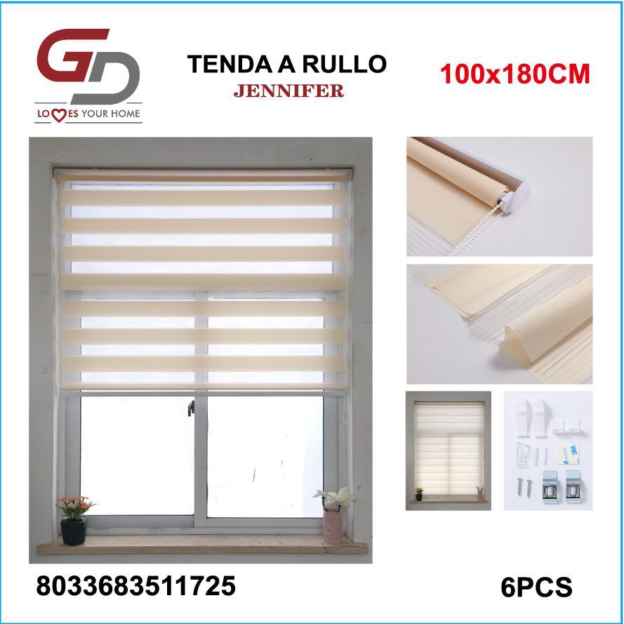 TENDA A RULLO IN GARZA 100*180CM BEIGE