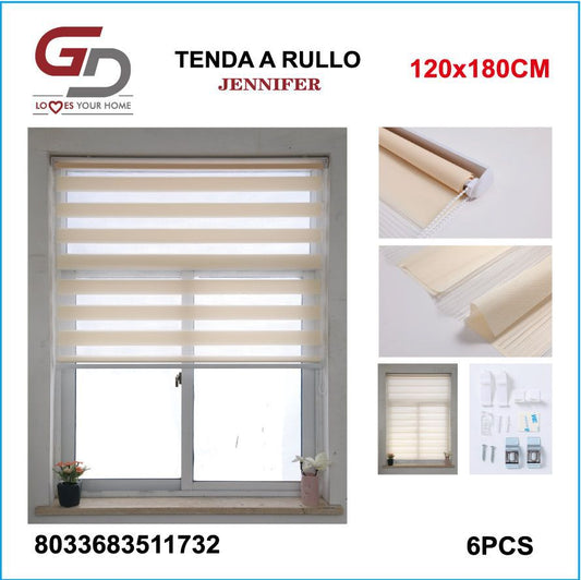 TENDA A RULLO IN GARZA 120*180CM BEIGE