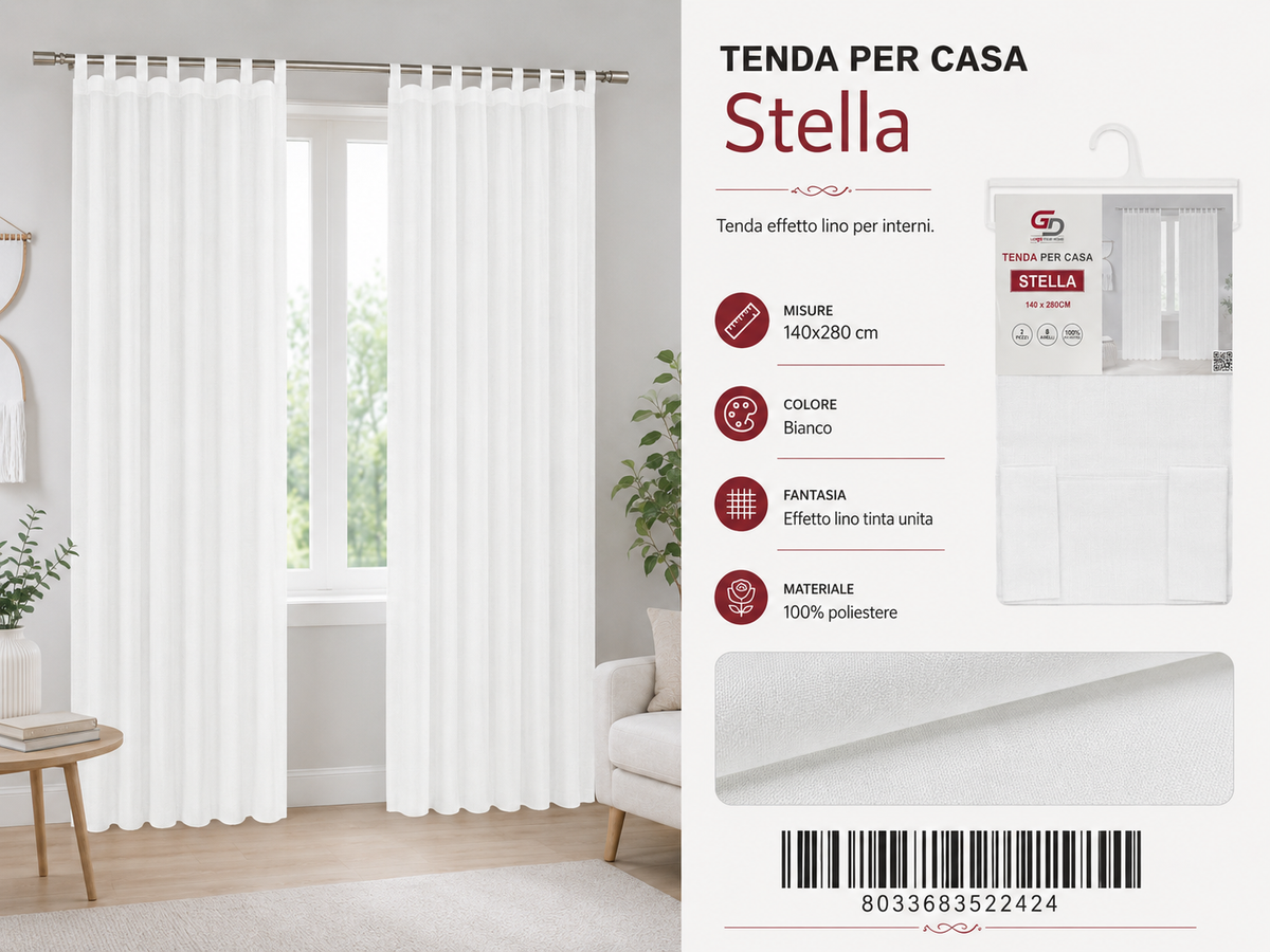 TENDA PER CASA Stella 140*280CM - 8033683522424