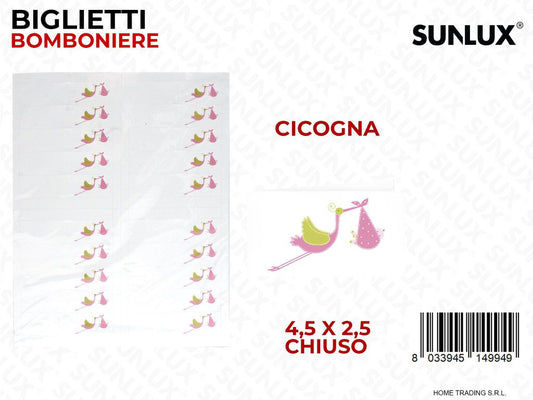 5 Blister Biglietti Bomboniere da 100PSC /Pacco