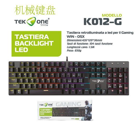 Tastiere Gaming K012-G