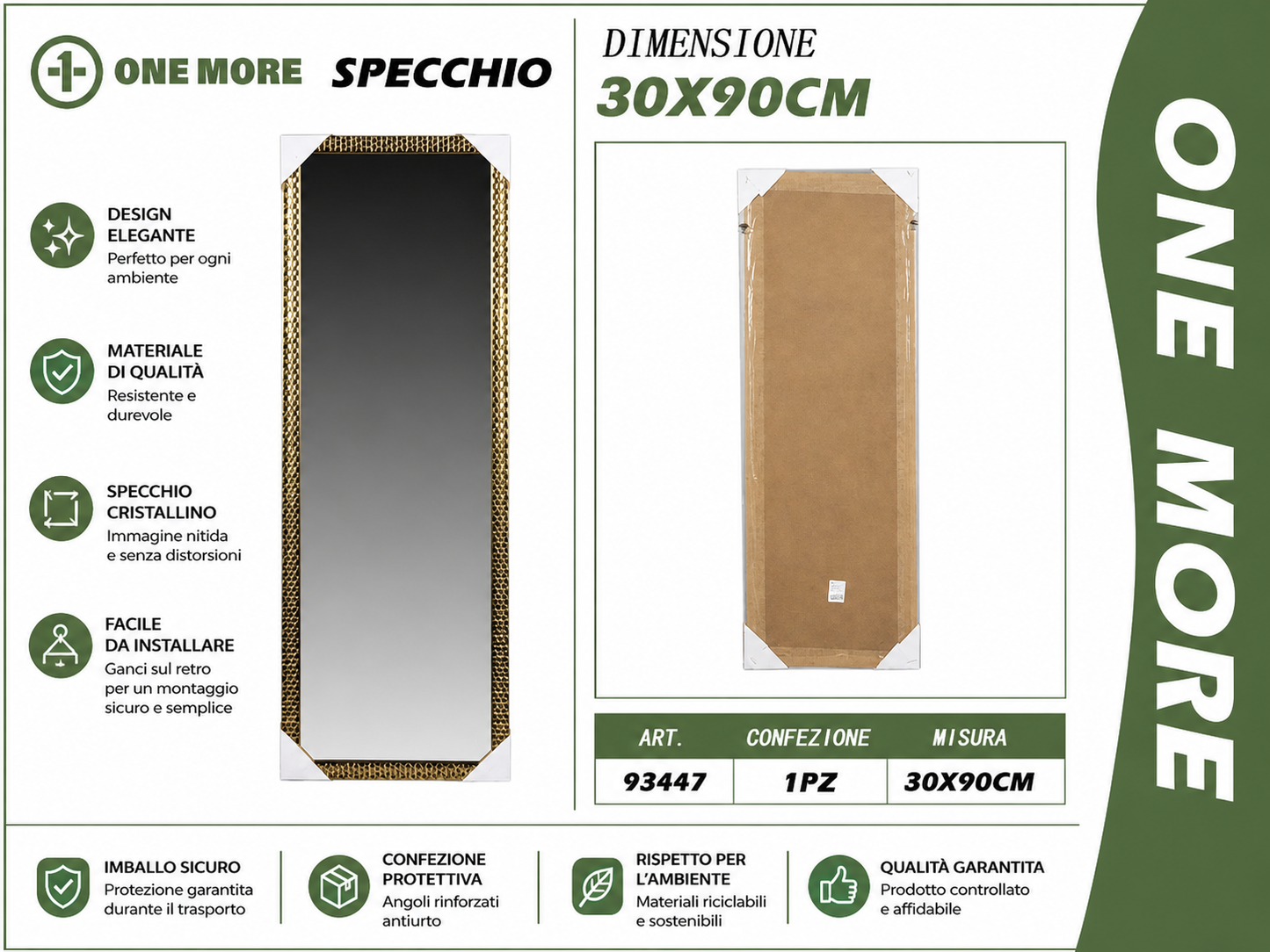 SPECCHIO 30X90