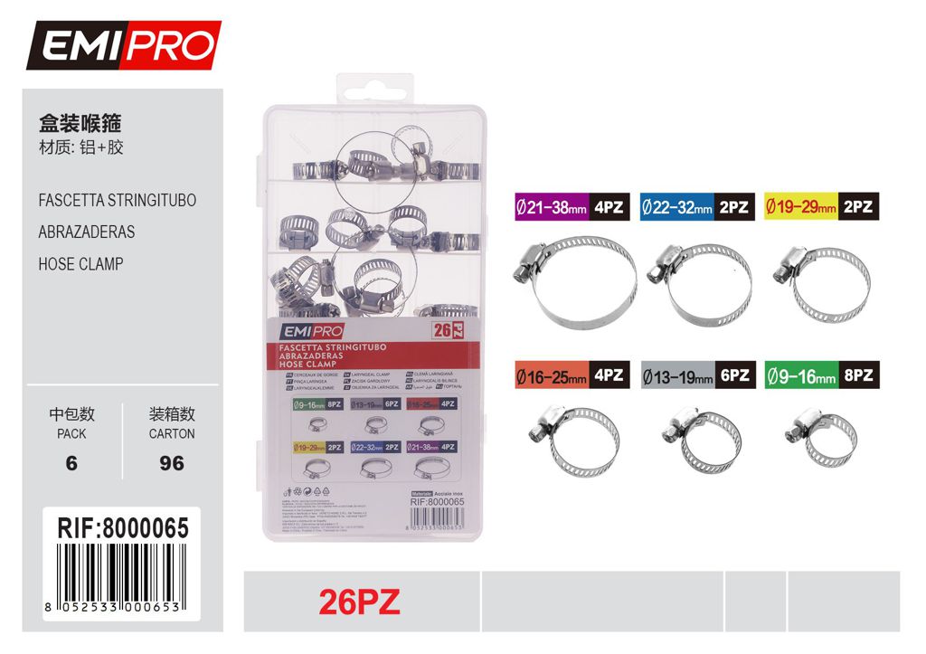 Fascetta Stringitubo 26Pcs