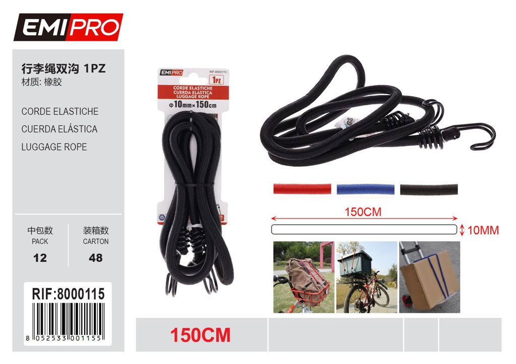 Corde Elastiche 1Pc 10mm*150cm