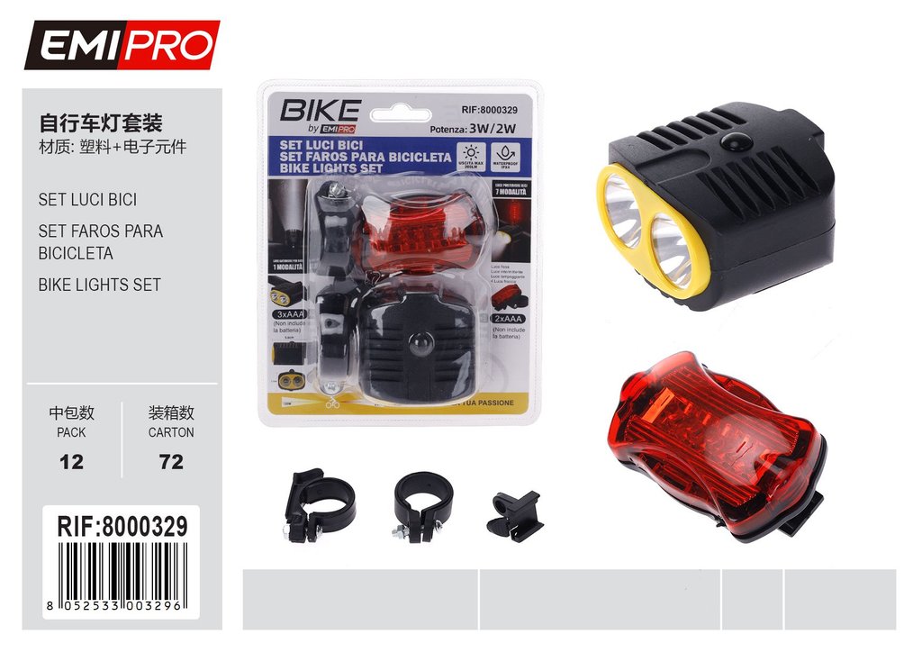 Set Fanali Per Bici